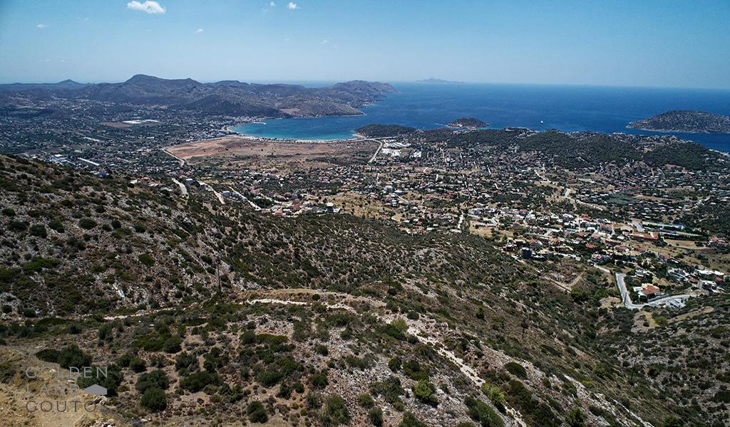 Plot with unlimited sea view in Saronida