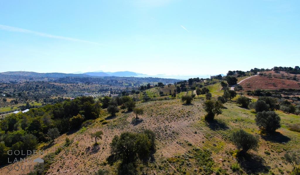 Hilltop Plot With Panoramic View in Kranidi