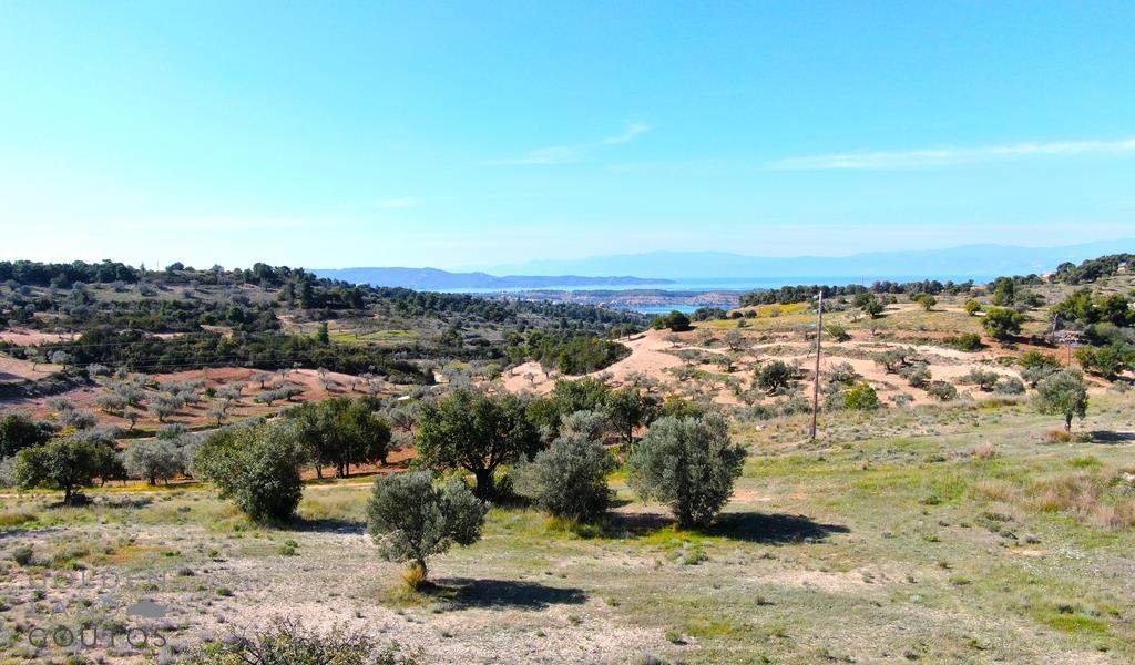 Hilltop Plot With Panoramic View in Kranidi